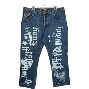 Vintage Hamnett Graphic Baggy Jeans 38